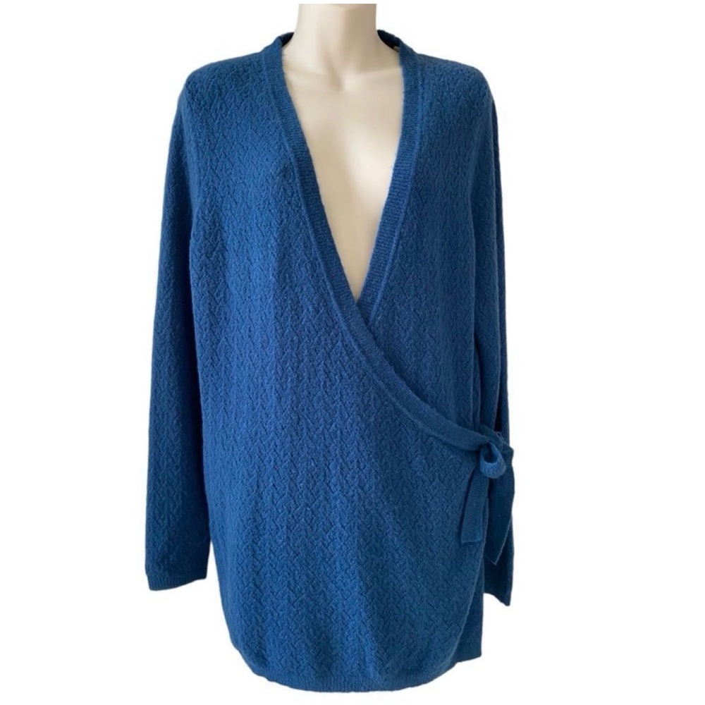 𝅺NEW Knit Wool Blend Wrap Sweater Addition Elle Plus Sz 2X